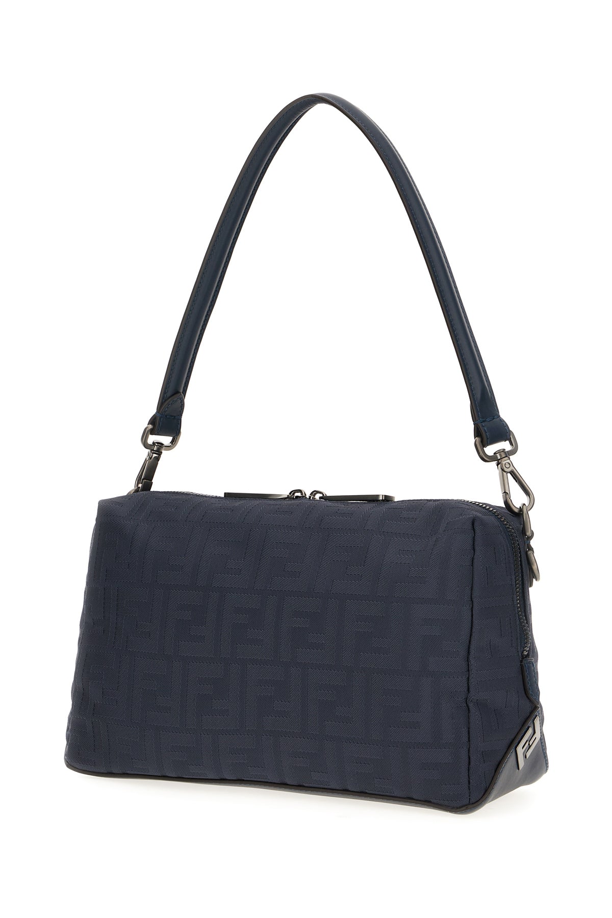 Fendi Borsa a spalla Lui Medium in tela blu notte, view 2
