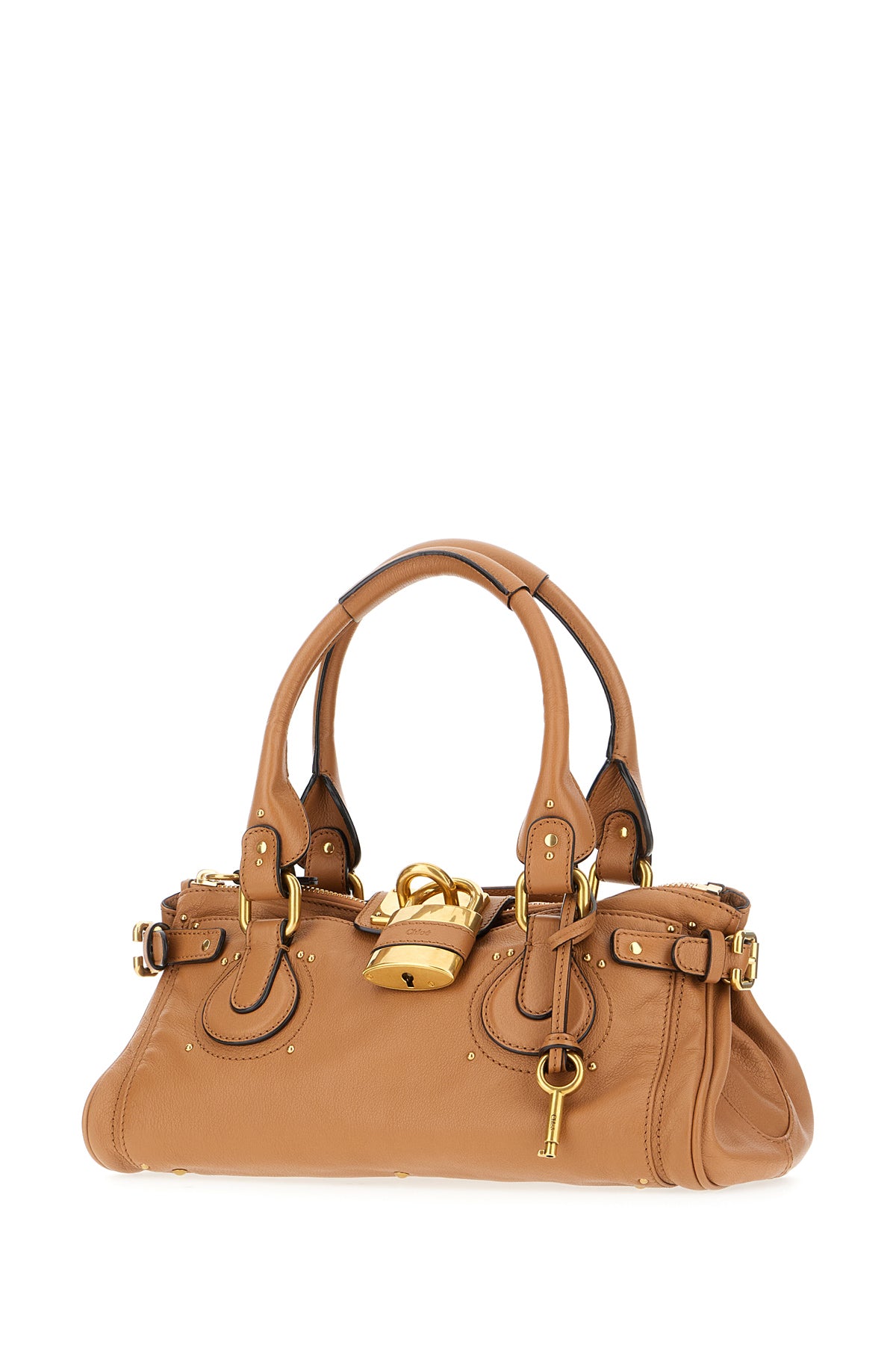 Chloé Borsa a spalla Paddington in pelle beige, view 2