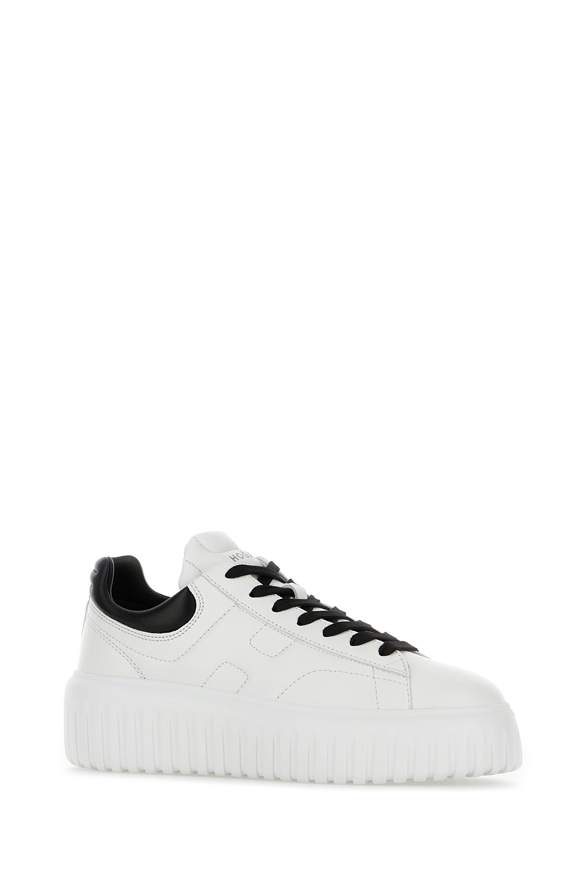 Hogan Sneakers H-Stripes in nappa bianca, view 2