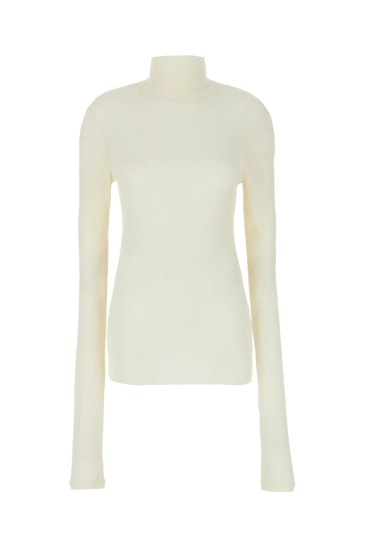 AMI Paris Maglione in misto viscosa avorio