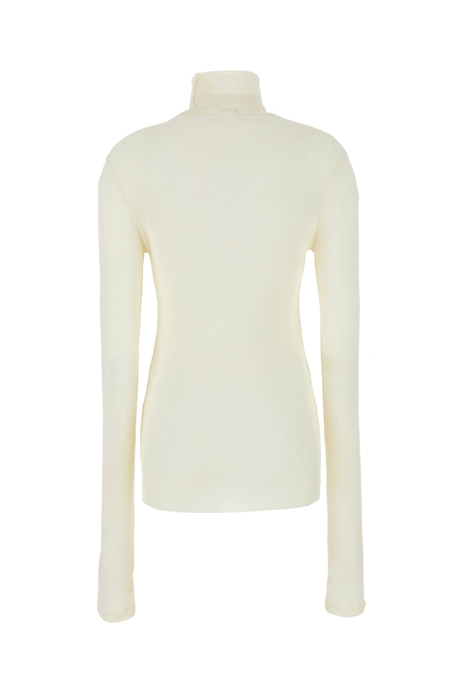 AMI Paris Maglione in misto viscosa avorio, view 2