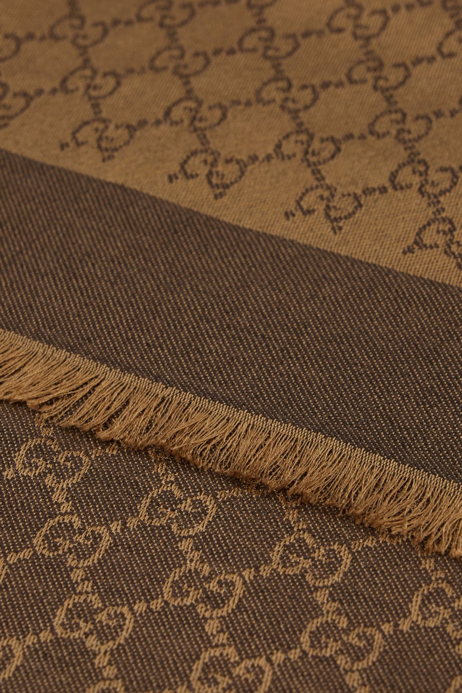 Gucci Sciarpa in misto seta bicolor, view 2