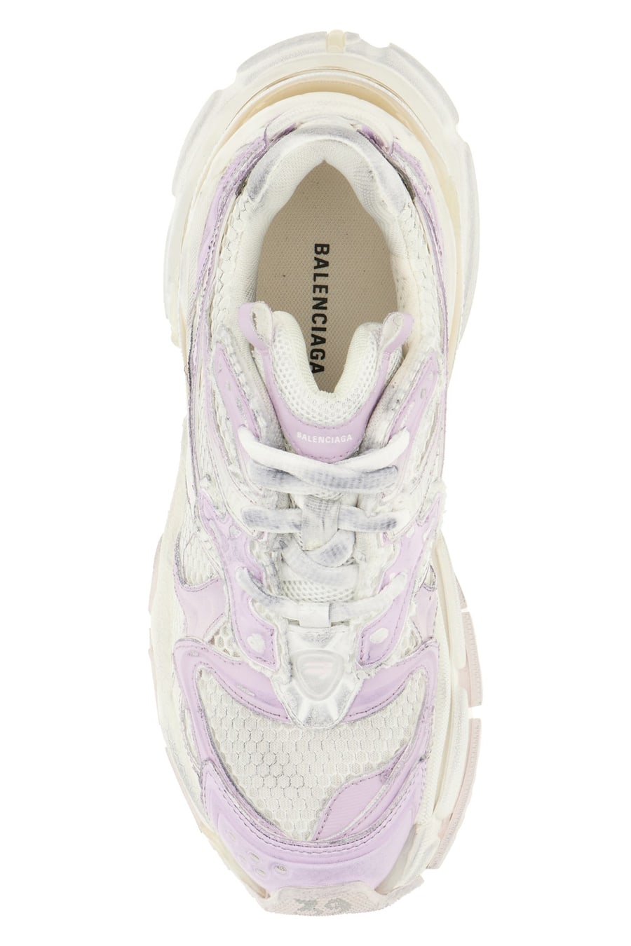 Balenciaga Sneakers Runner 2.0 multicolor in rete e gomma, view 4