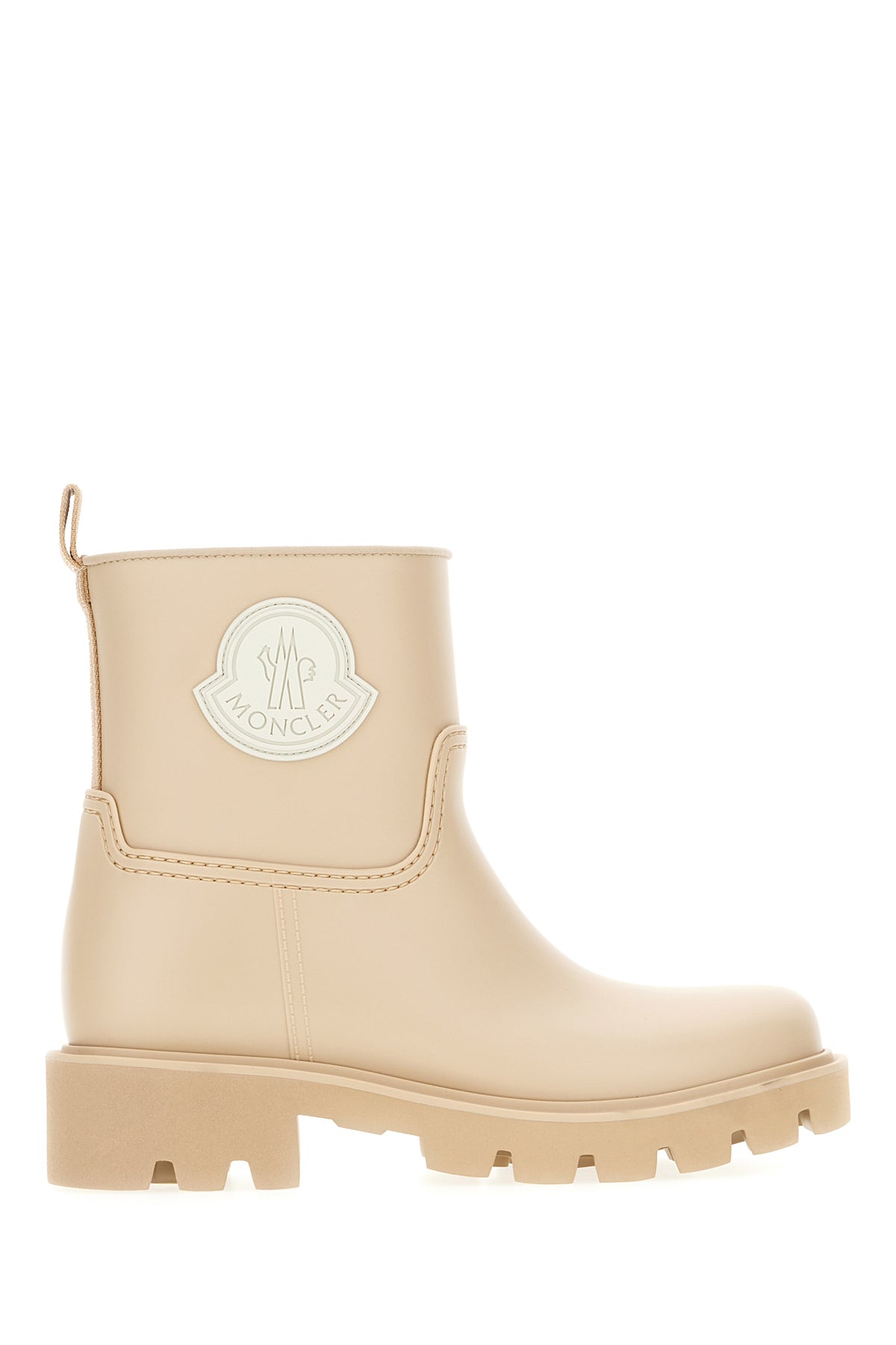Moncler Stivaletti Kickstream in gomma beige