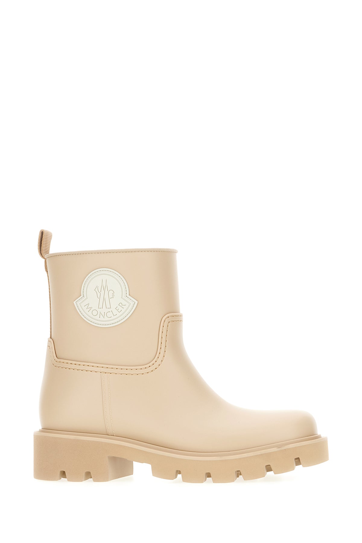Moncler Stivaletti Kickstream in gomma beige, view 2