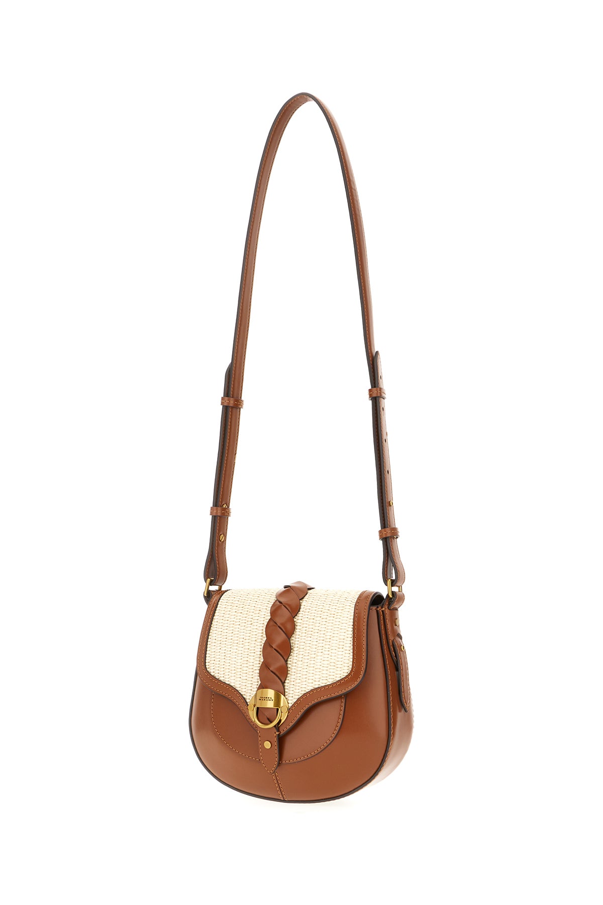Isabel Marant Borsa a spalla Altay piccola in pelle marrone, view 2