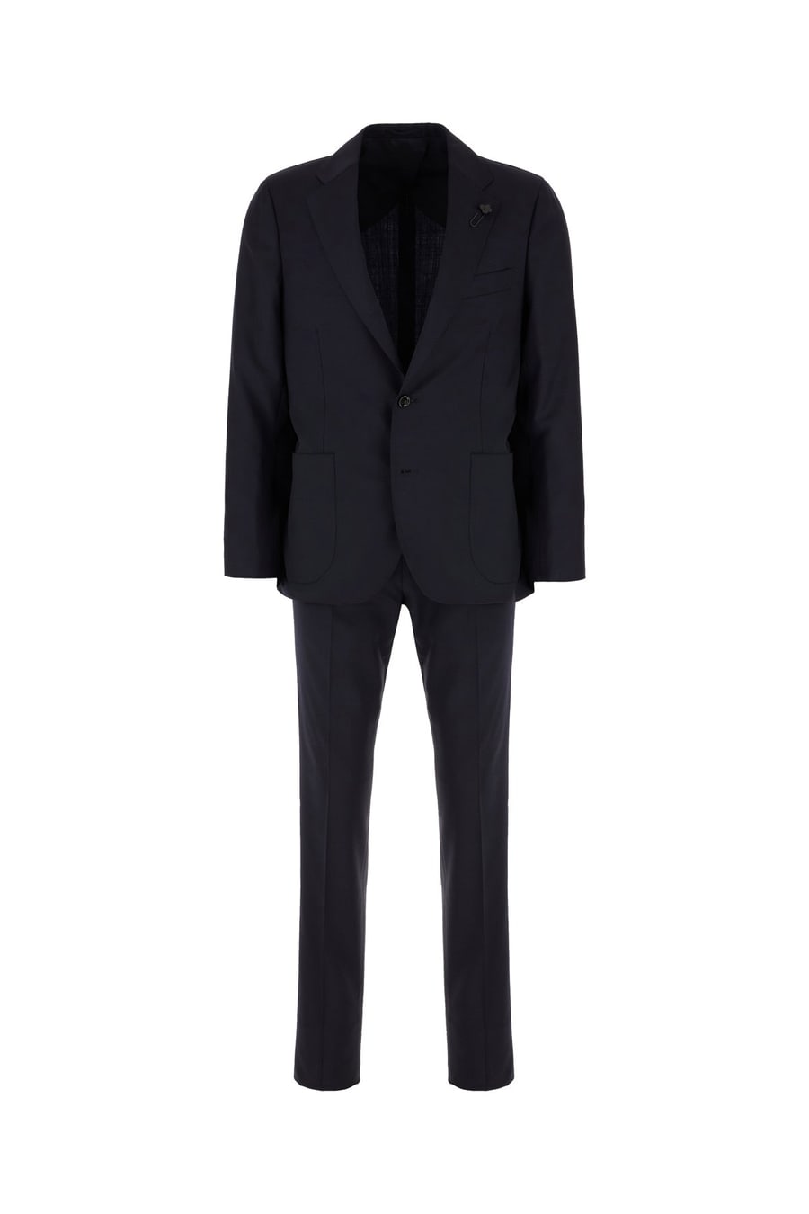 LARDINI Completo in cotone blu navy