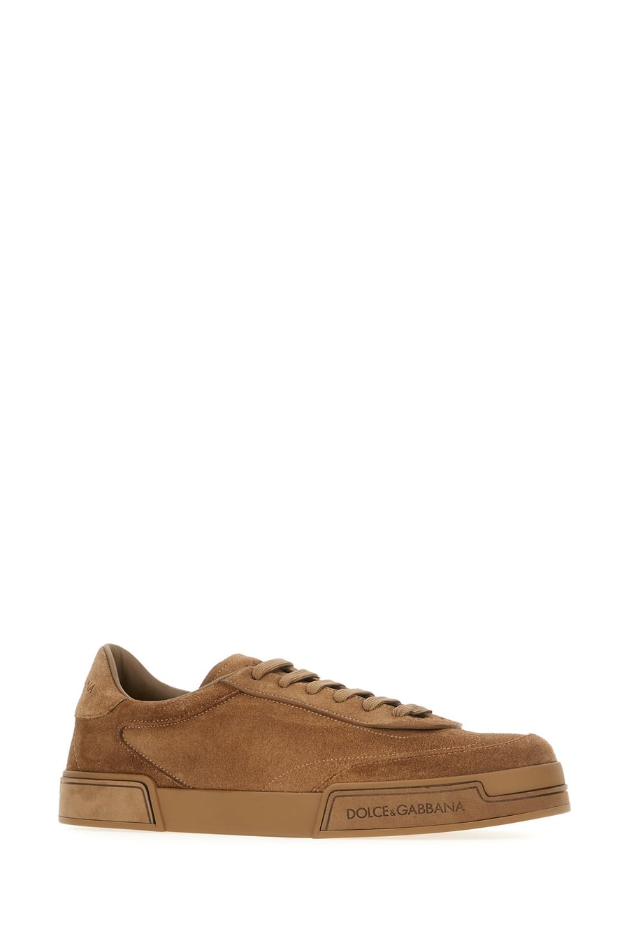 Dolce & Gabbana Sneakers Portofino Light Florio Yacht in pelle scamosciata marrone, view 2