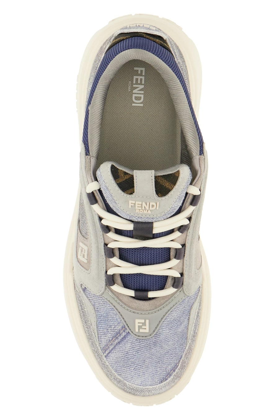 Fendi Sneakers Force in denim, view 4