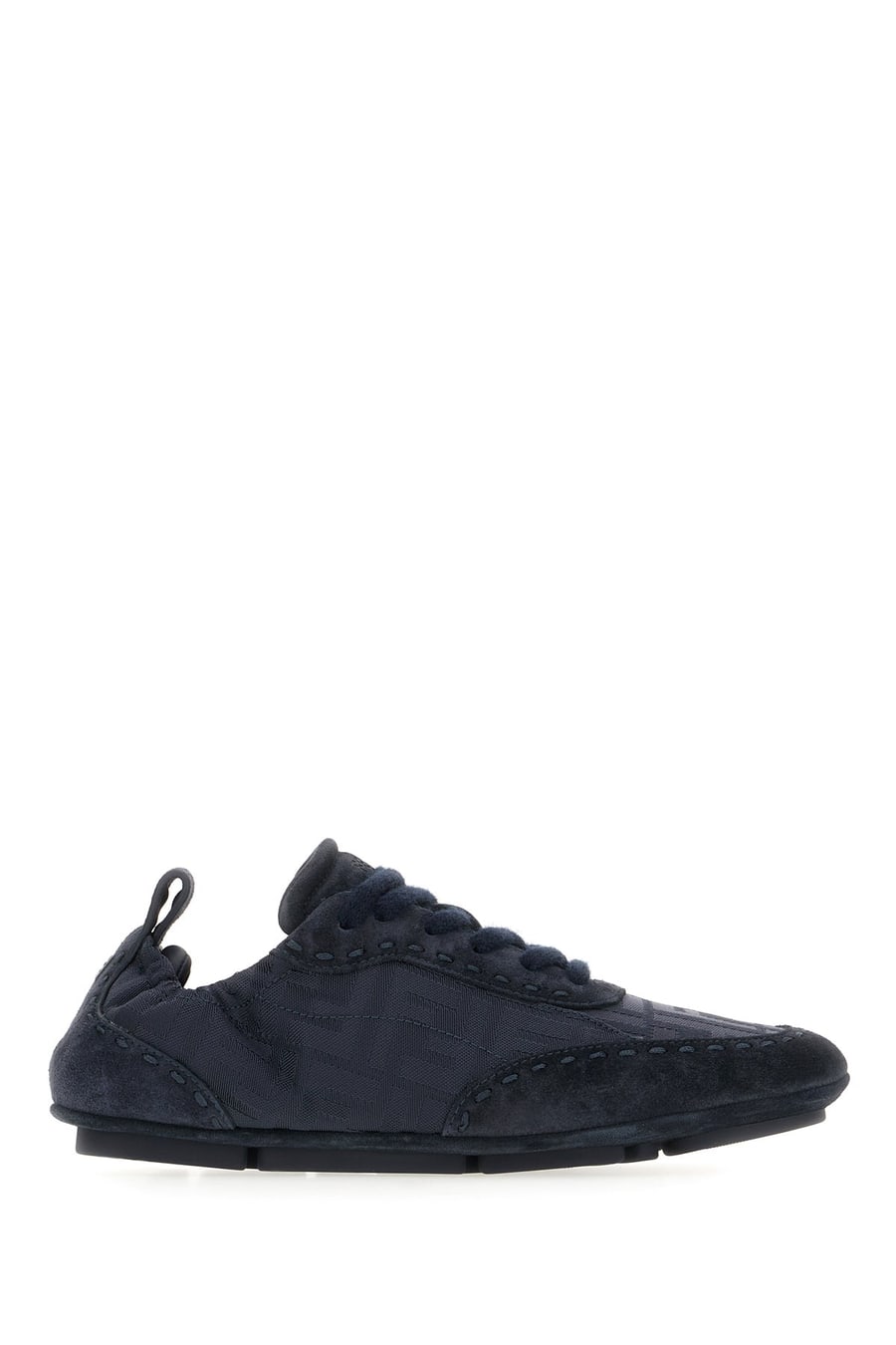 Fendi Sneakers Fit blu notte in crosta e nylon