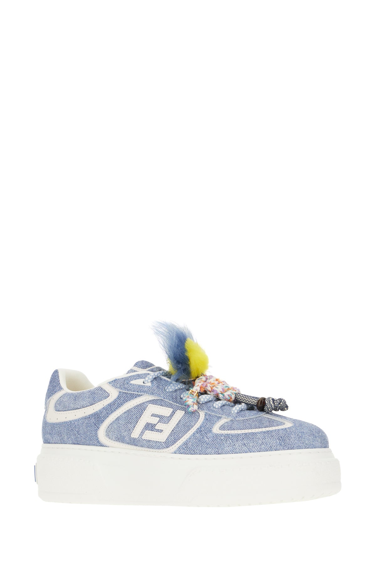 Fendi Sneakers Match in denim multicolor, view 2