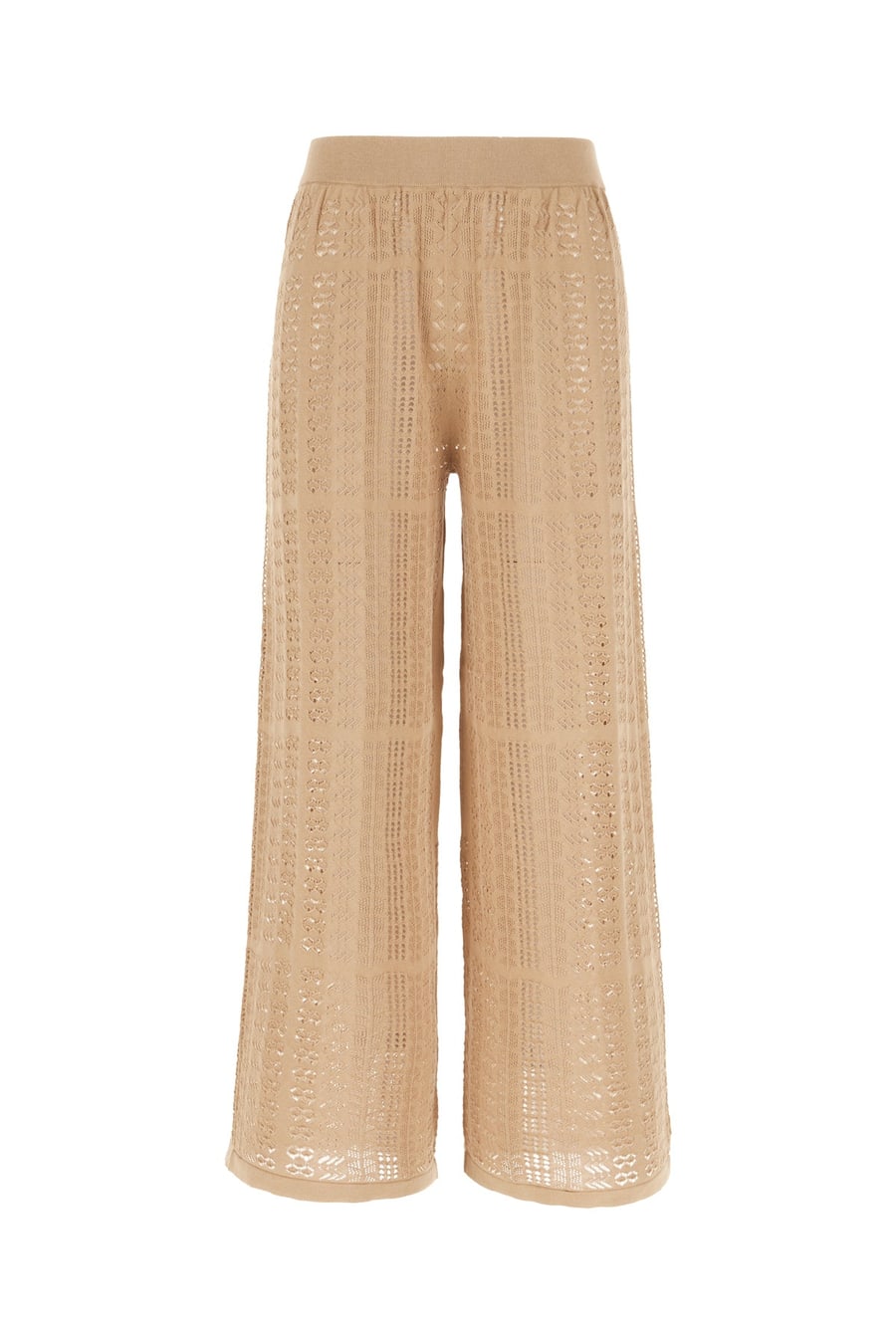 MALO Pantalone in cotone biscotto