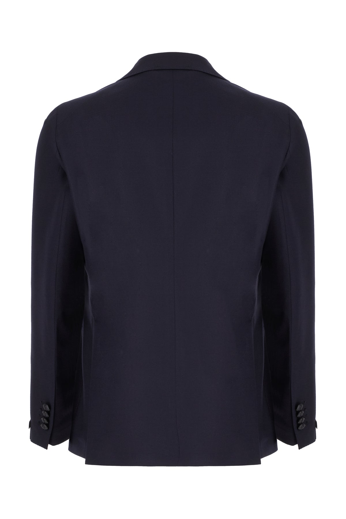Tagliatore Giacca in lana stretch blu navy, view 2