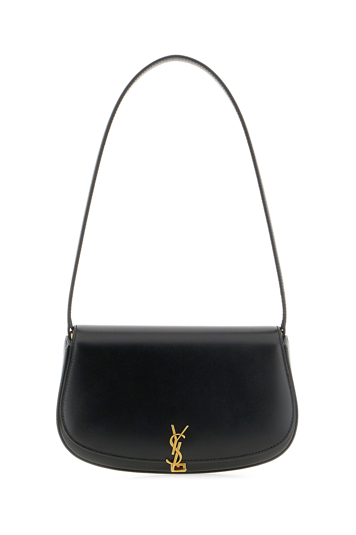 Saint Laurent Borsa a spalla Voltaire mini in pelle testa di moro