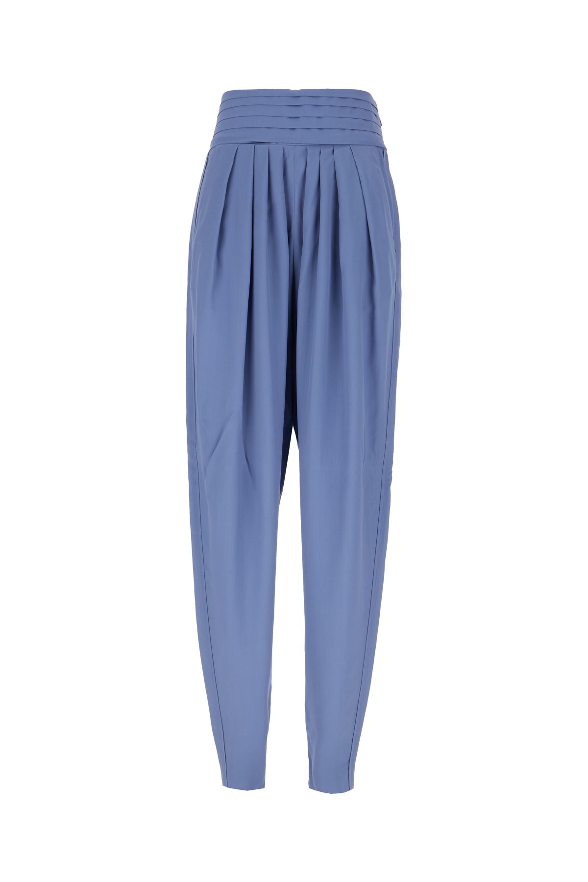 LANVIN Pantalone in misto viscosa azzurro ceruleo