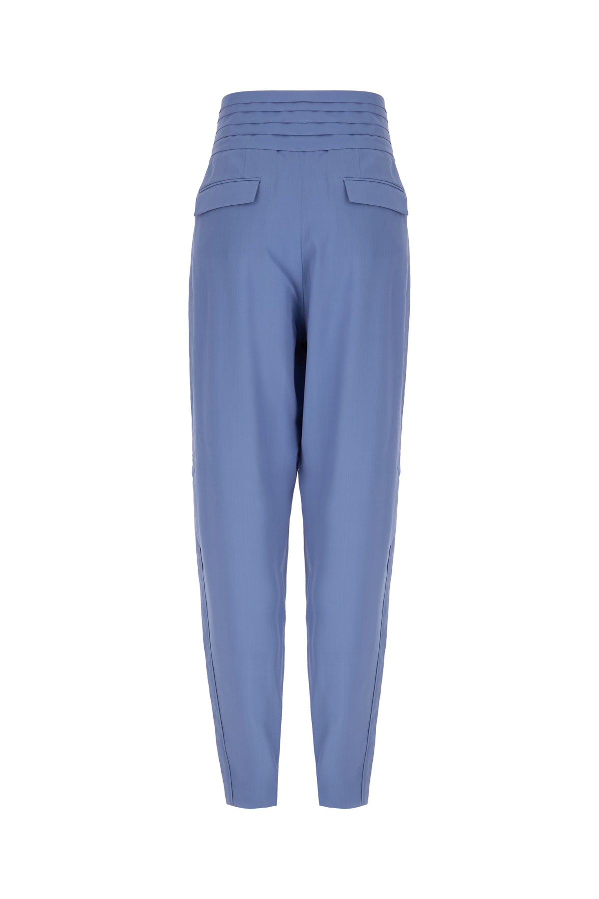 LANVIN Pantalone in misto viscosa azzurro ceruleo, view 2