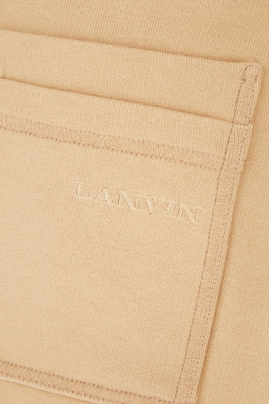 LANVIN Bermuda in cotone beige, view 3