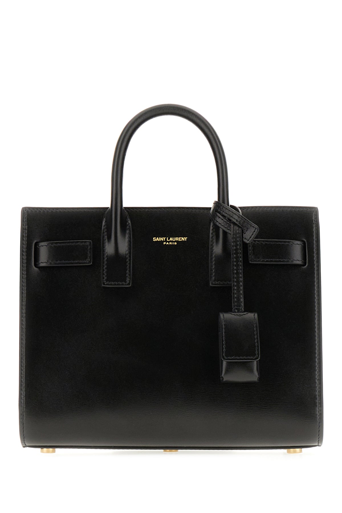 Saint Laurent Borsa a mano Sac De Jour nano in pelle nera