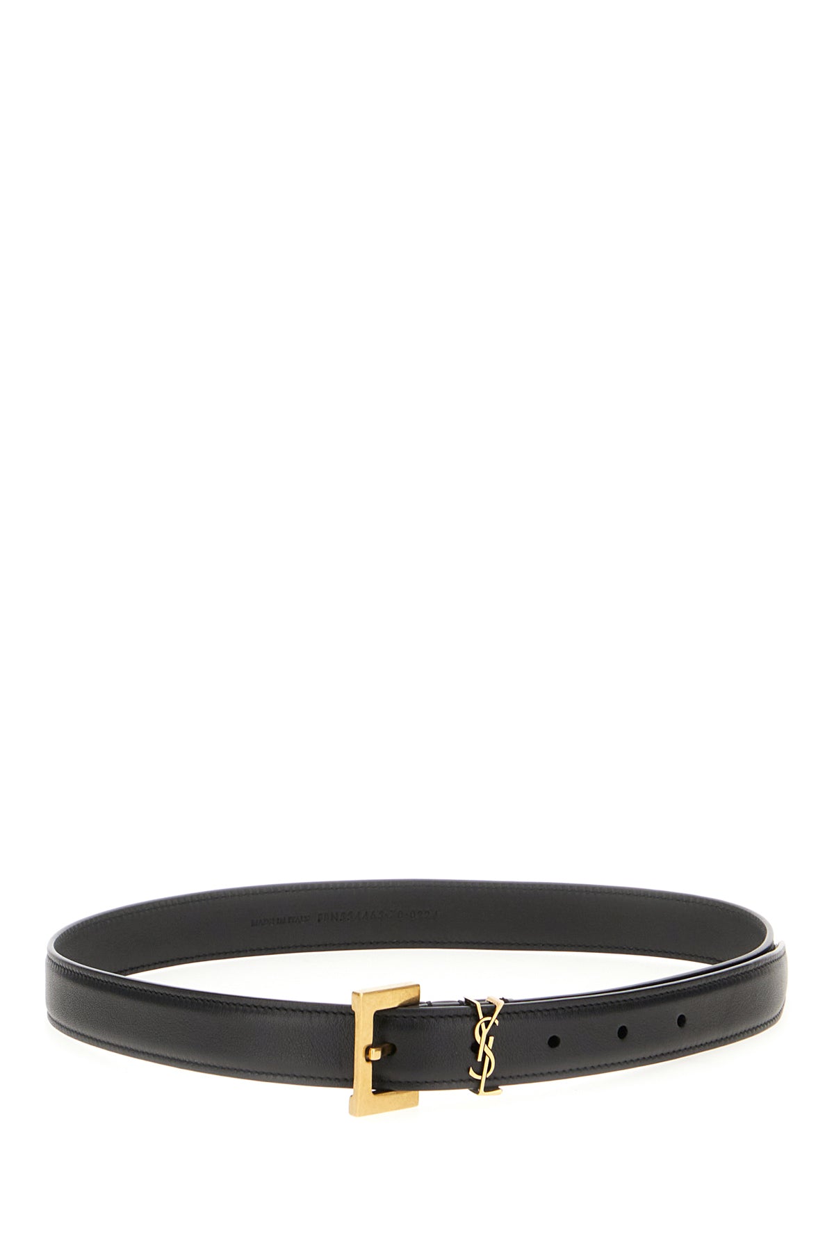 Saint Laurent Cintura in pelle nera