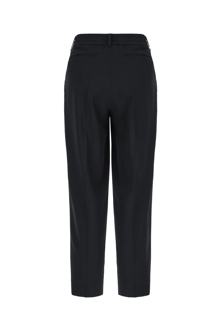 PT Torino Pantalone in poliestere stretch blu notte, view 2