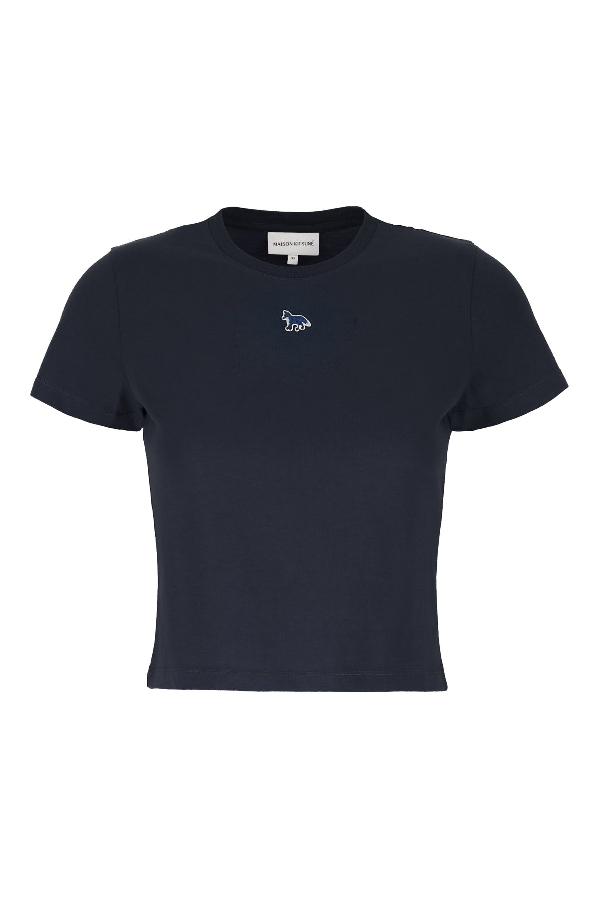 MAISON KITSUNÈ T-shirt in cotone blu notte
