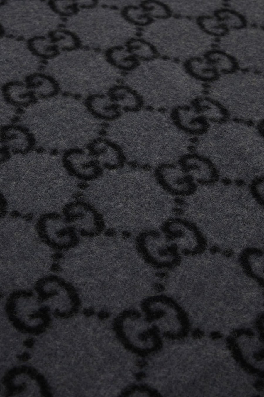 Gucci Sciarpa in cashmere ricamato, view 3