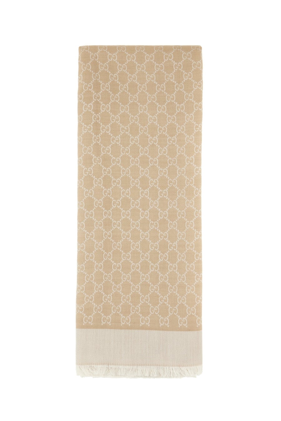 Gucci Sciarpa in misto seta cappuccino