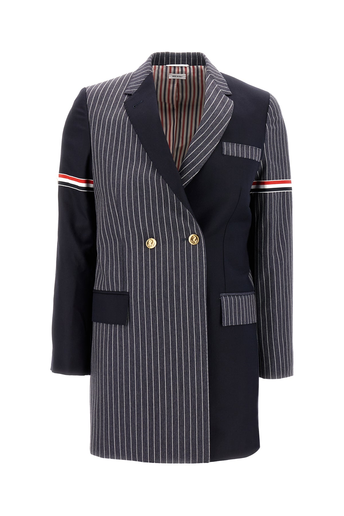 Thom Browne Giacca in lana ricamata