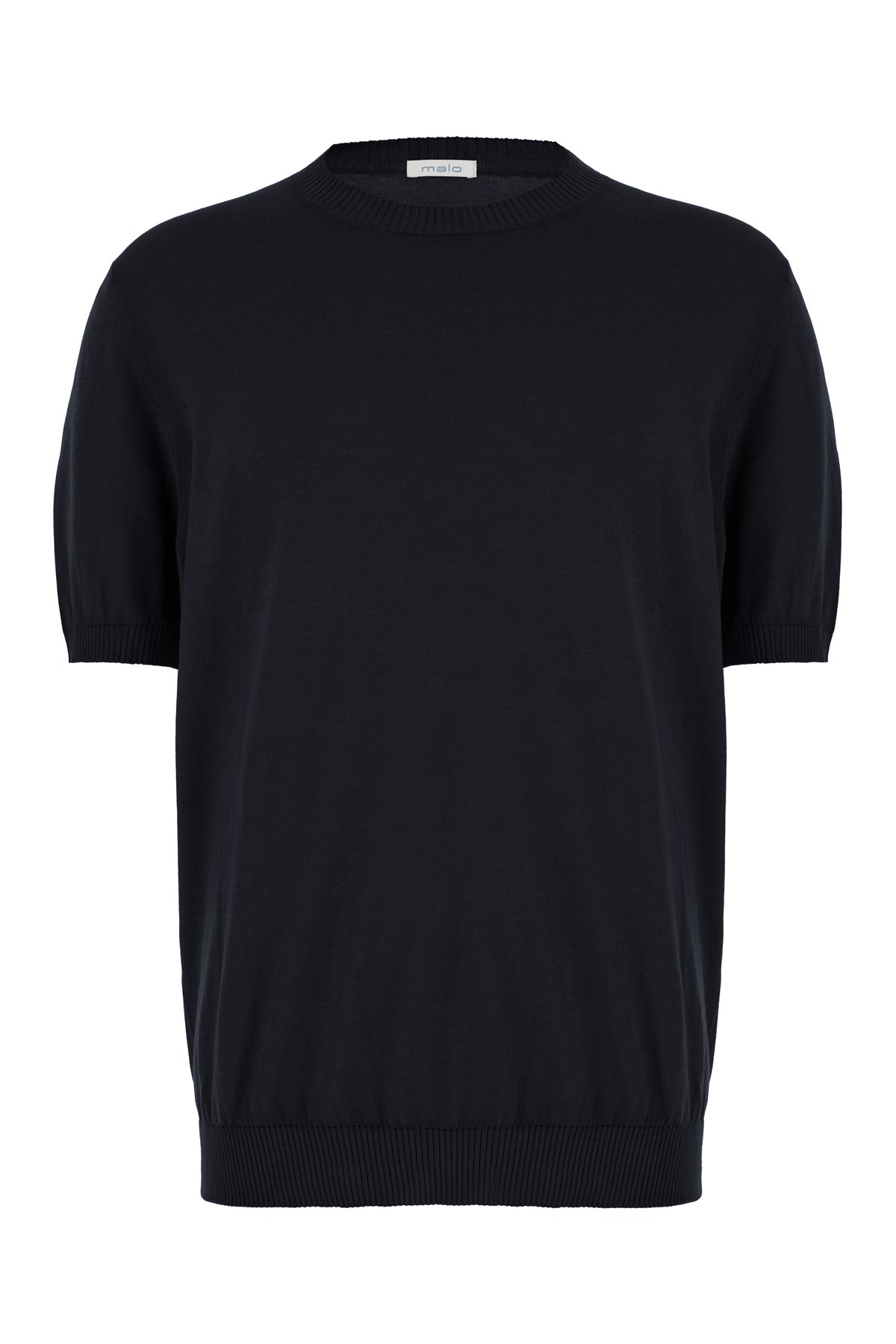 MALO Maglione in cotone blu notte