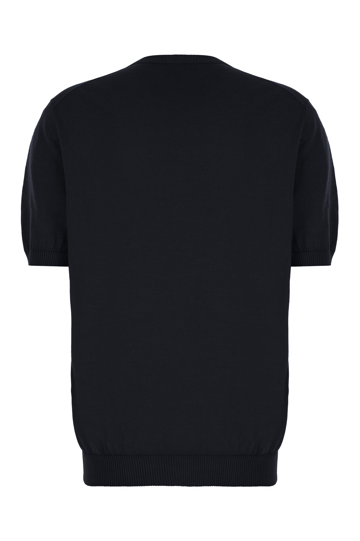 MALO Maglione in cotone blu notte, view 2