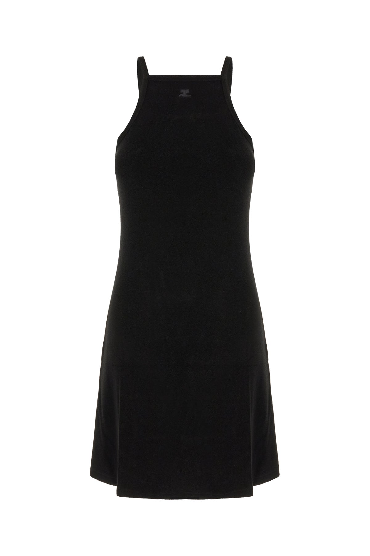 COURREGES Abito in misto viscosa nero