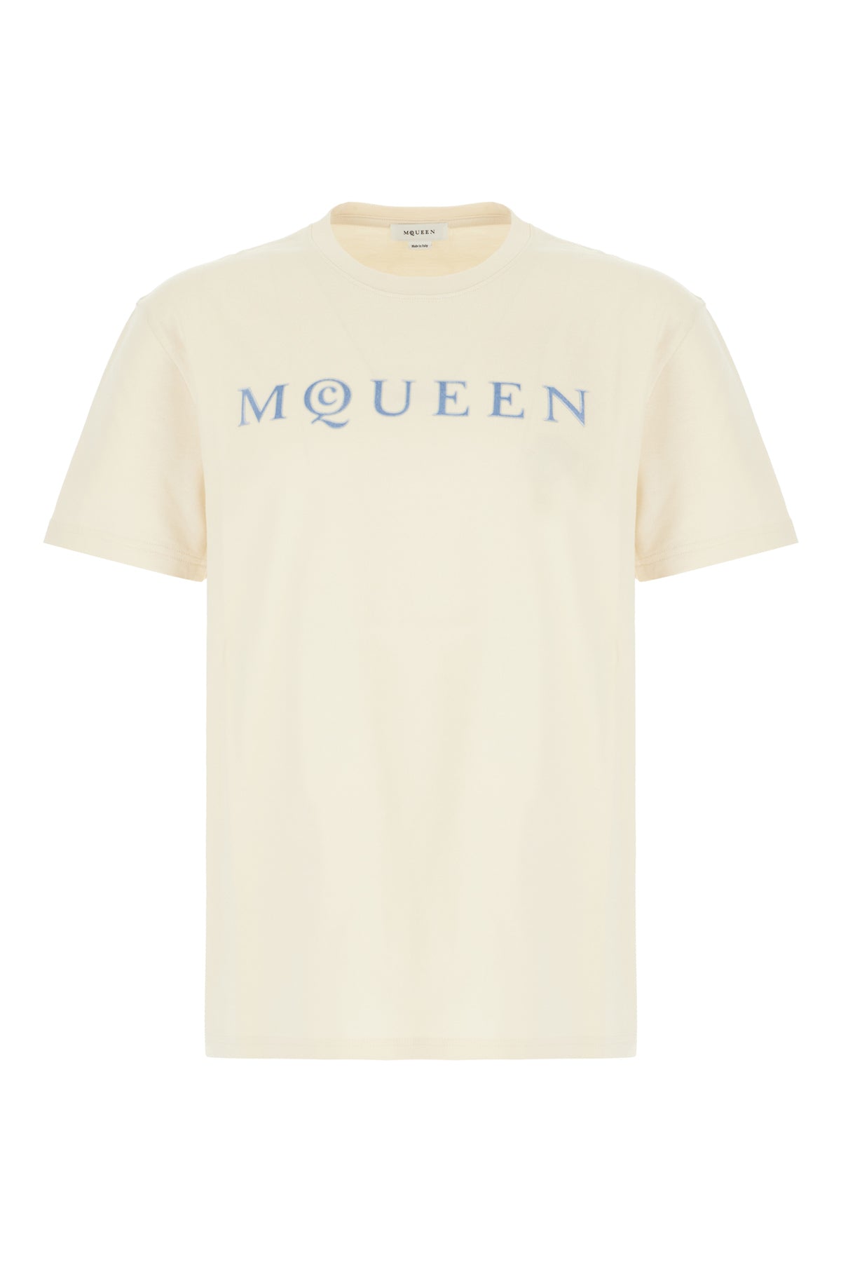 Alexander McQueen T-shirt in cotone sabbia