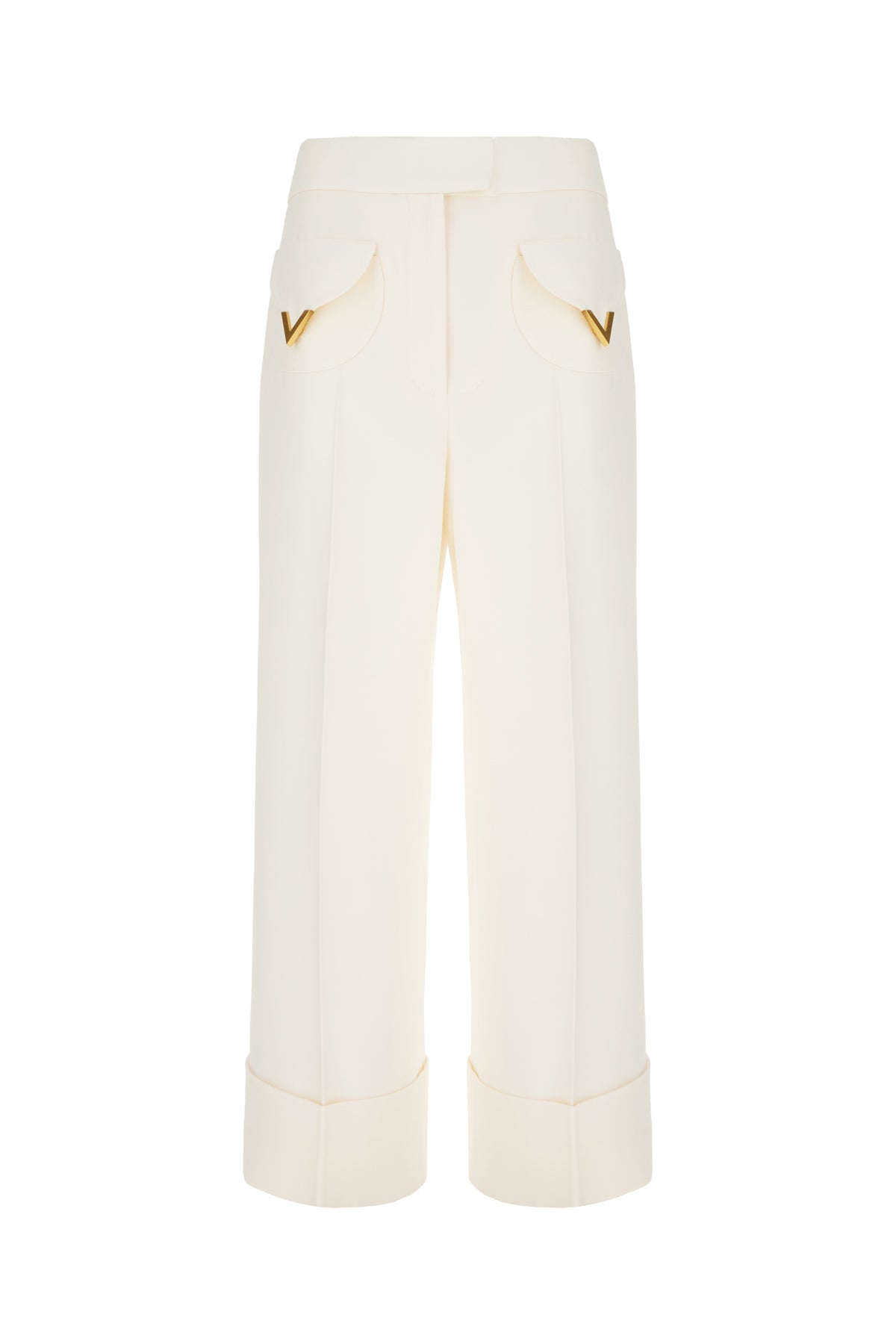 Valentino Garavani Pantalone in misto lana avorio