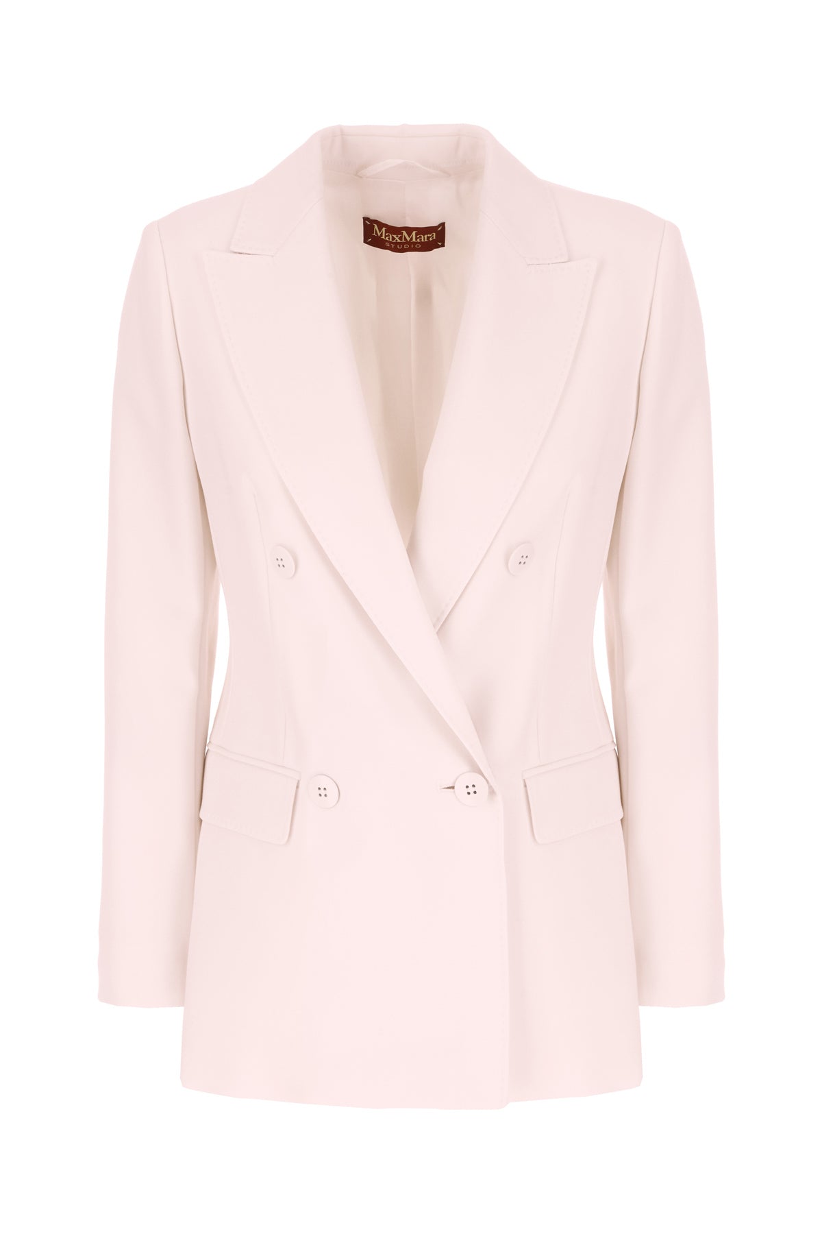 Max Mara Studio Giacca in lana azzurro rosa pastello