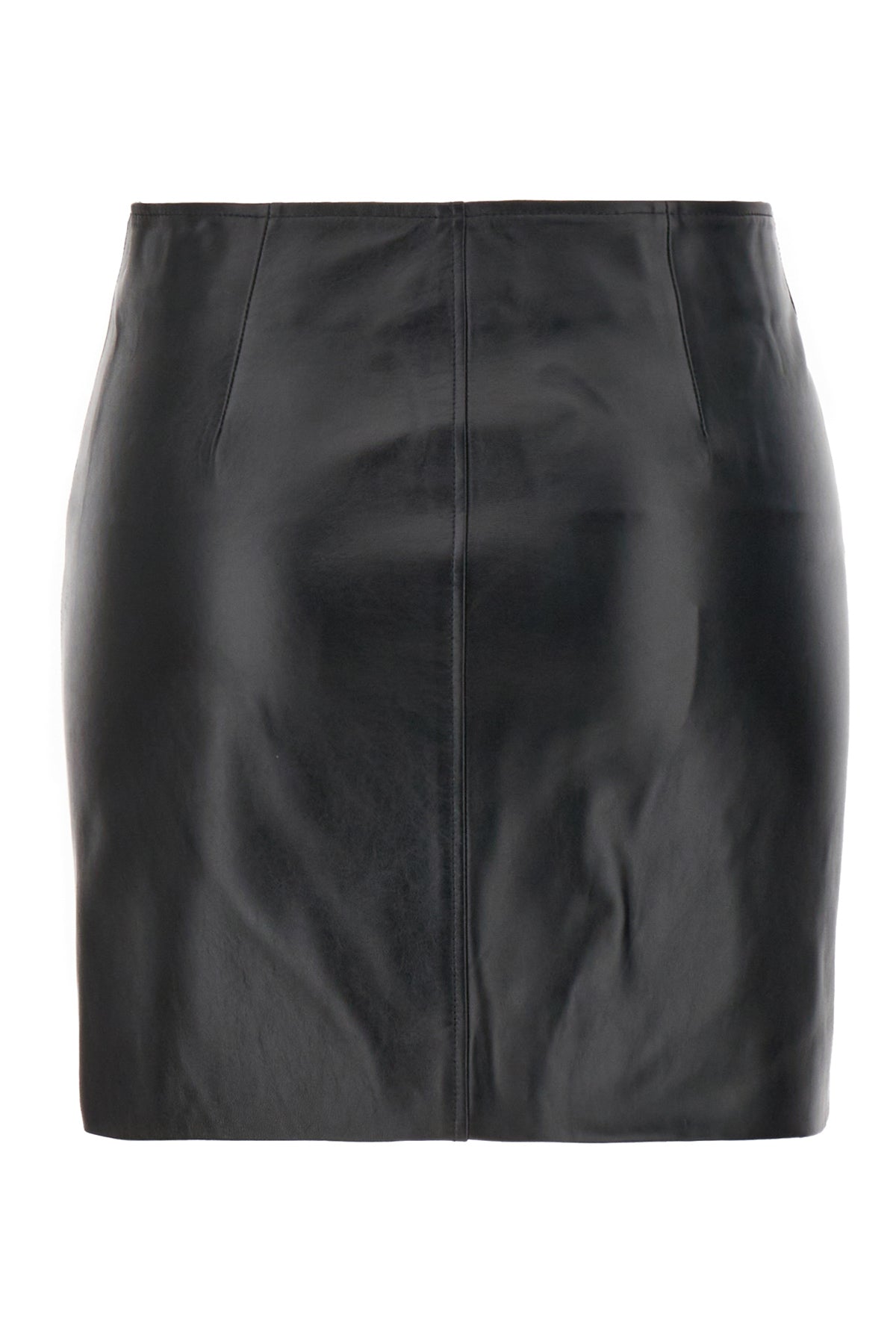 Isabel Marant Minigonna in nappa nera, view 2