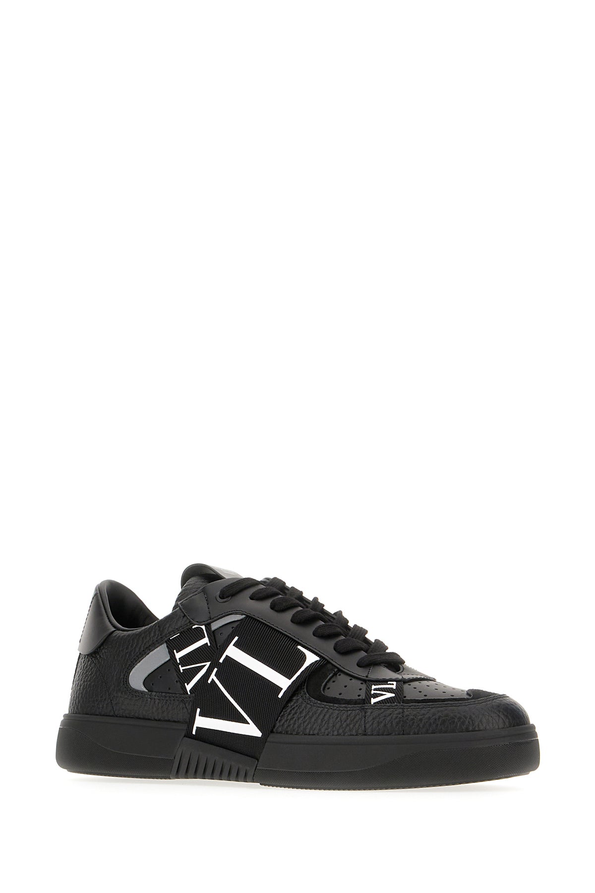 Valentino Garavani Sneakers VLTN in pelle nera, view 2