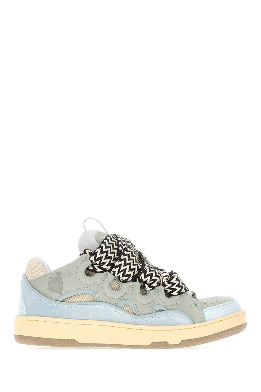 LANVIN Sneakers Curb multicolor in tessuto e pelle