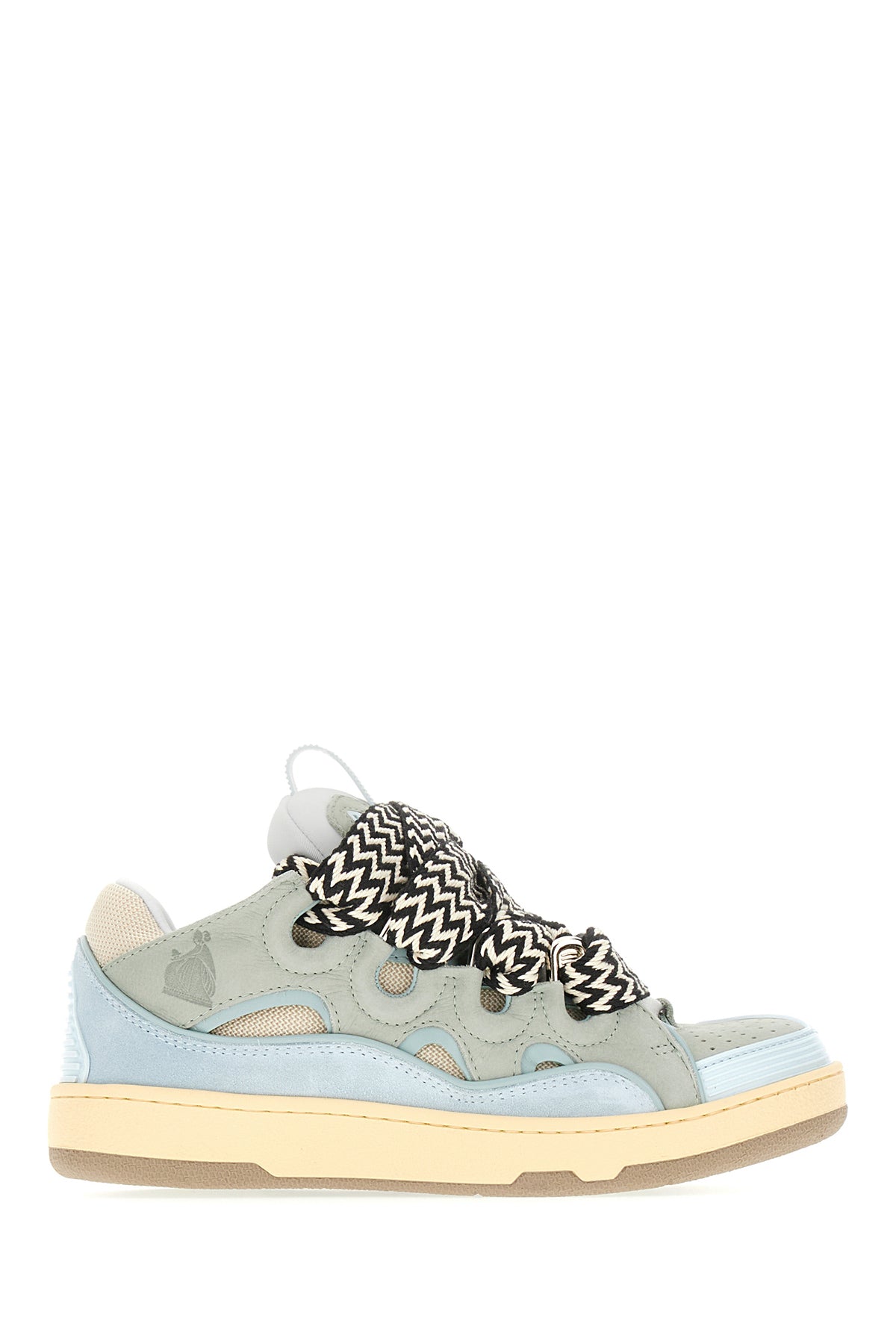 LANVIN Sneakers Curb multicolor in tessuto e pelle