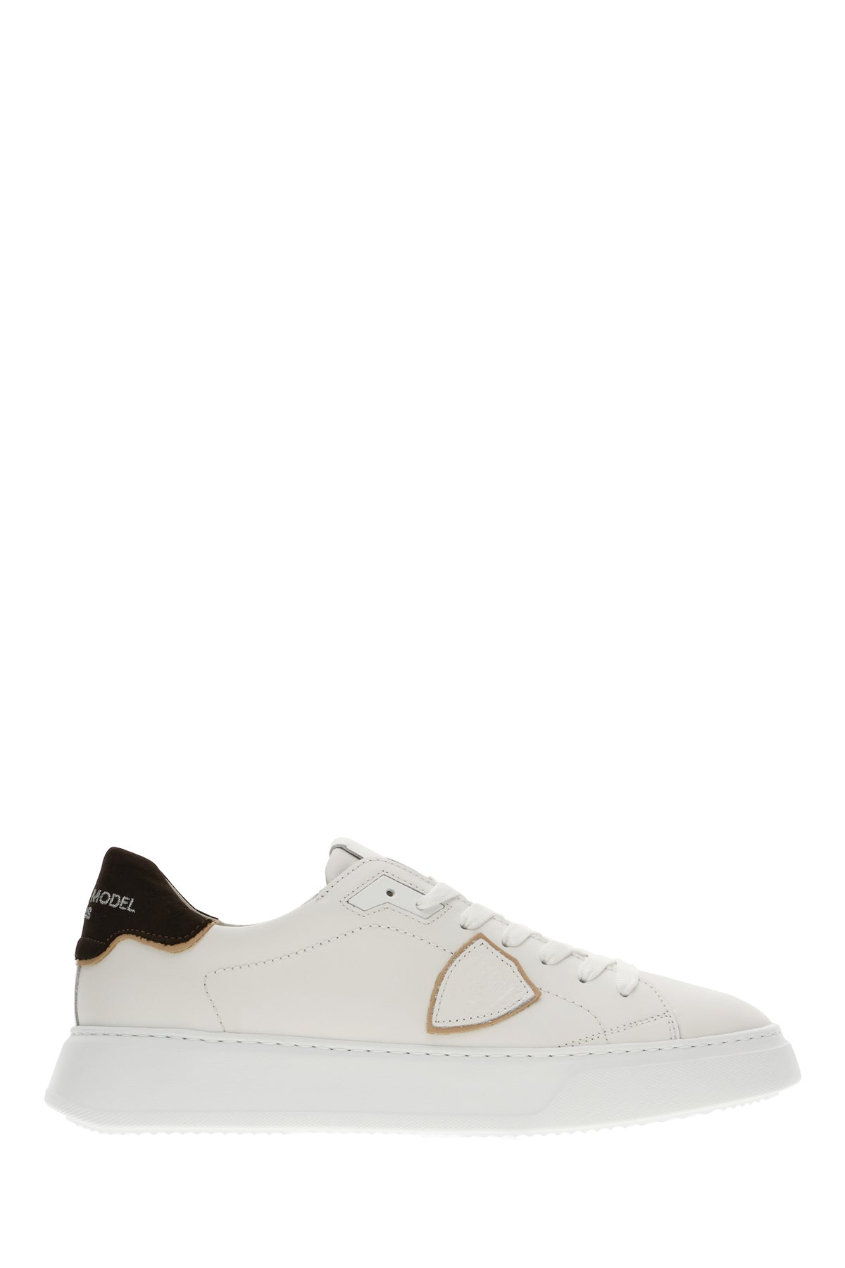 PHILIPPE MODEL Sneakers Temple in pelle bianca