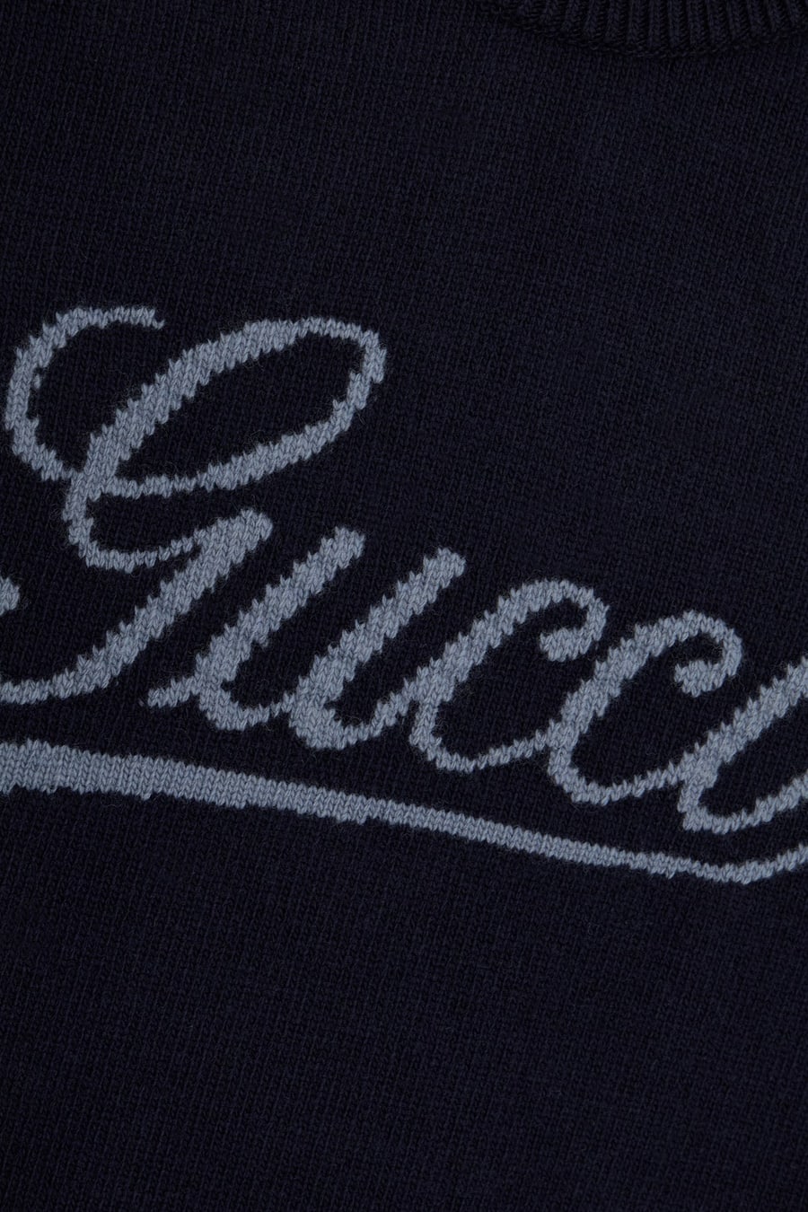 Gucci Maglione in lana blu, view 3