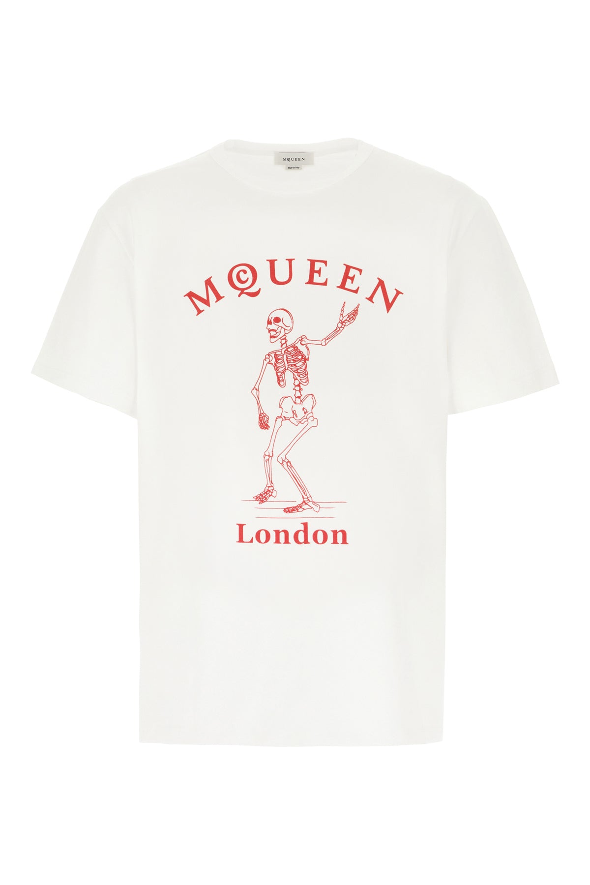 Alexander McQueen T-shirt in cotone avorio