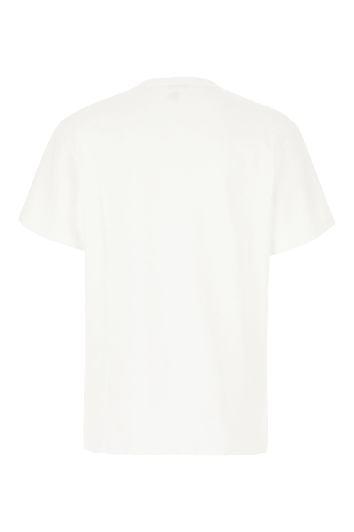 Alexander McQueen T-shirt in cotone avorio, view 2