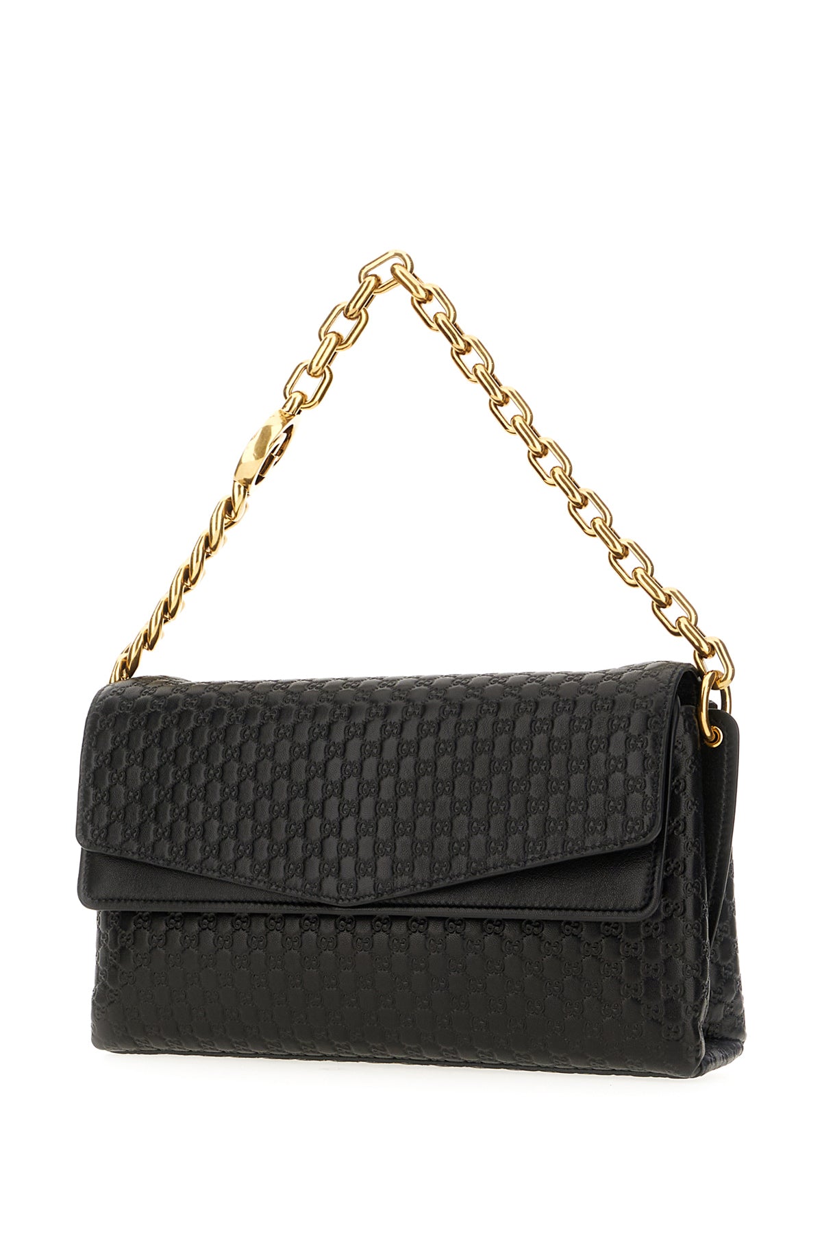 Gucci Borsa a spalla in pelle nera, view 2