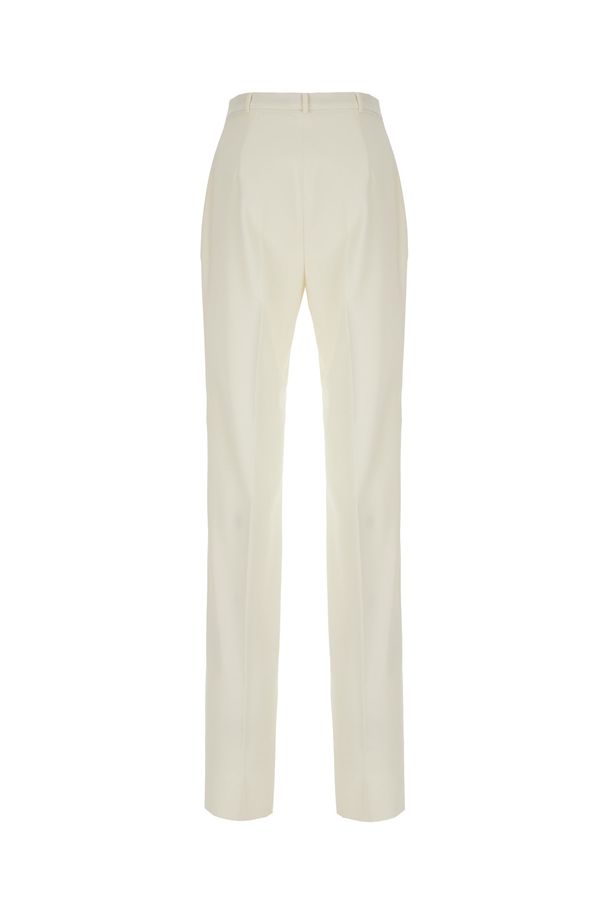 Max Mara Studio Pantalone in lana avorio, view 2