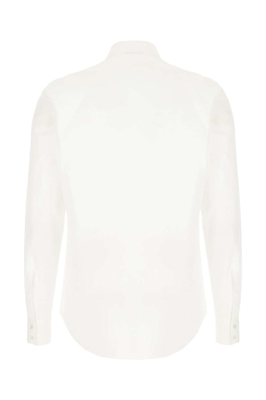 Alexander McQueen Camicia in cotone bianco, view 2