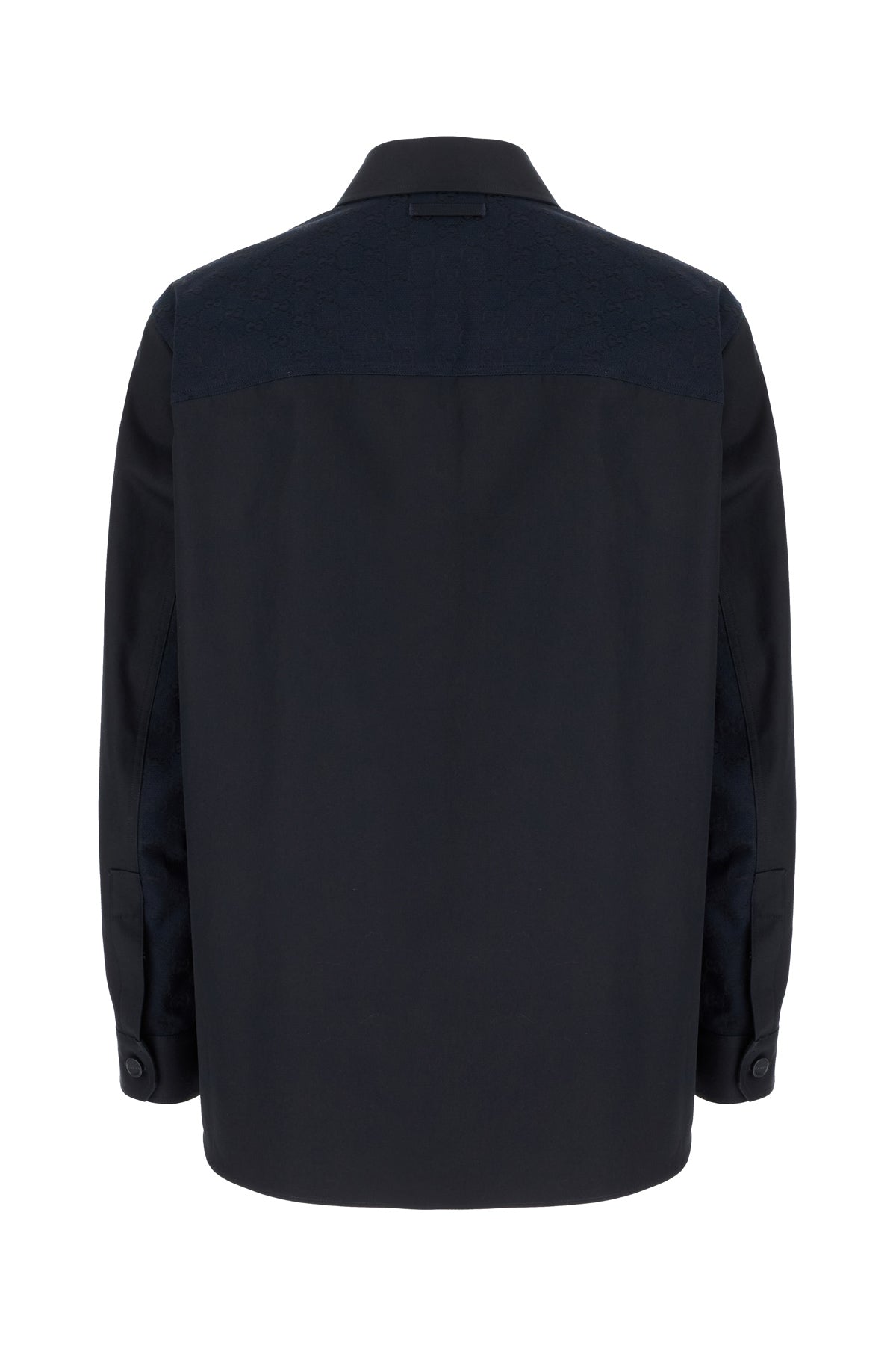 Gucci Camicia in cotone blu notte, view 2