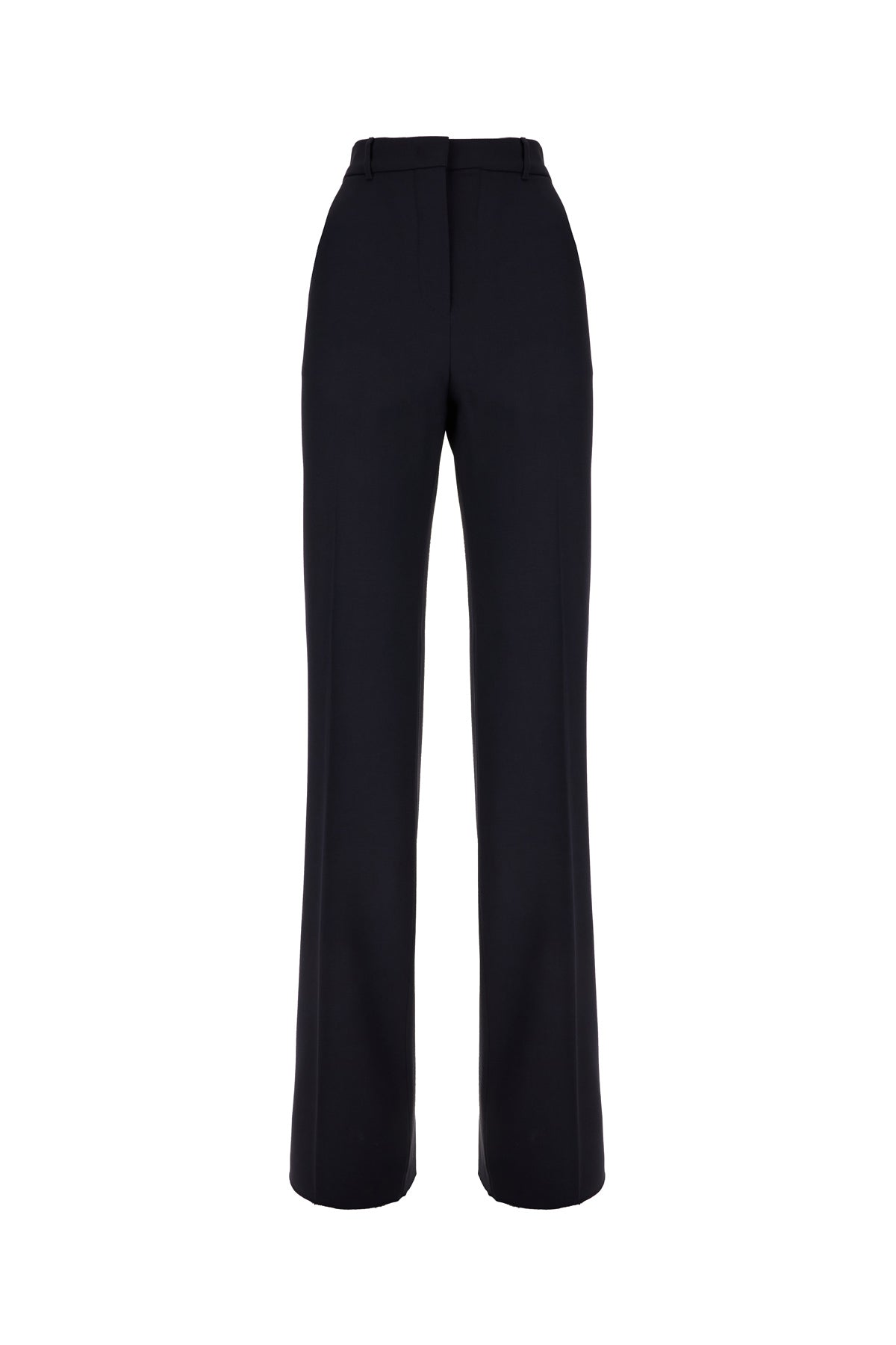 Max Mara Studio Pantalone in lana blu notte