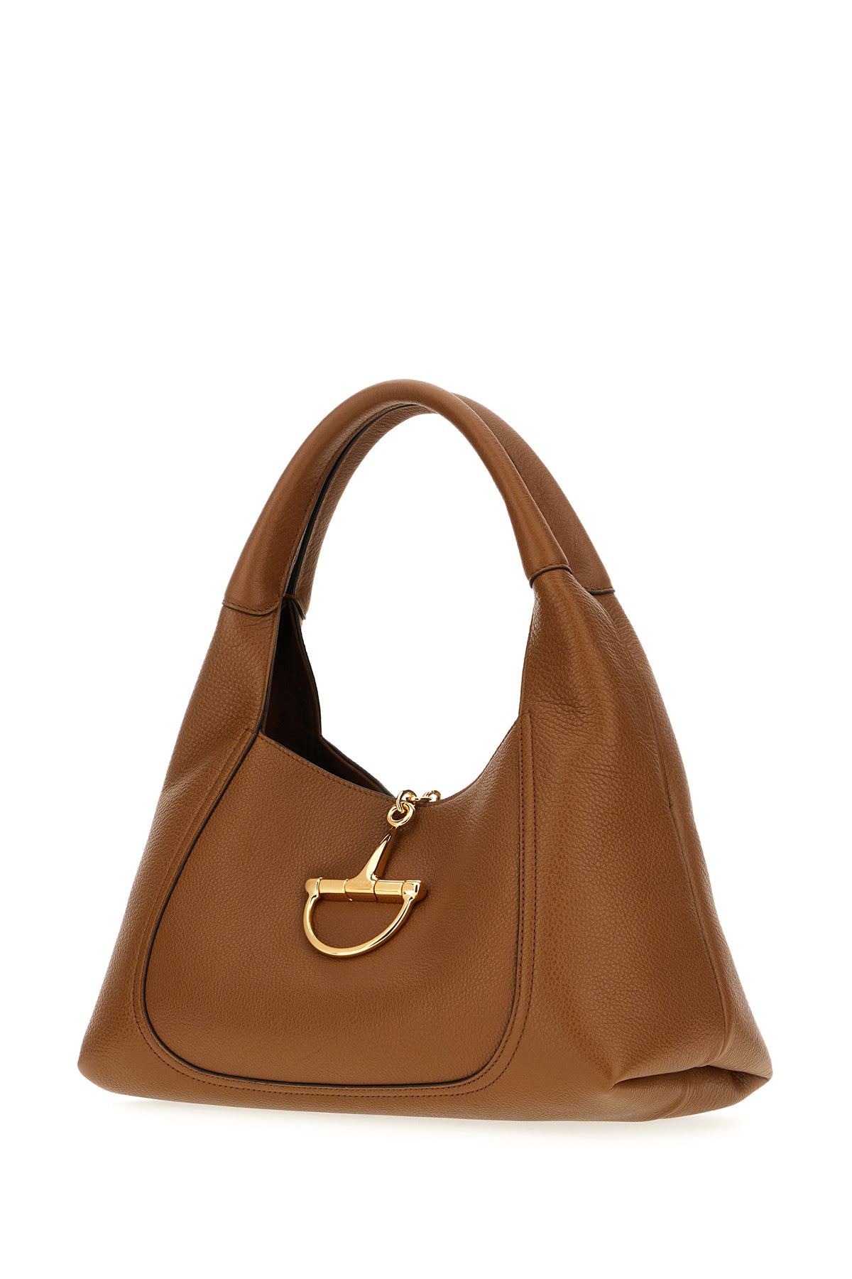 Gucci Borsa a mano Softbit in pelle marrone, view 2