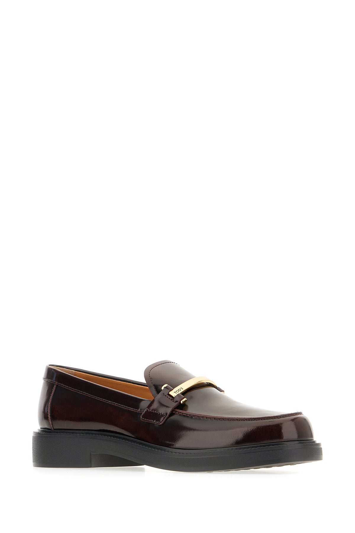 Tod's Mocassini in pelle melanzana, view 2