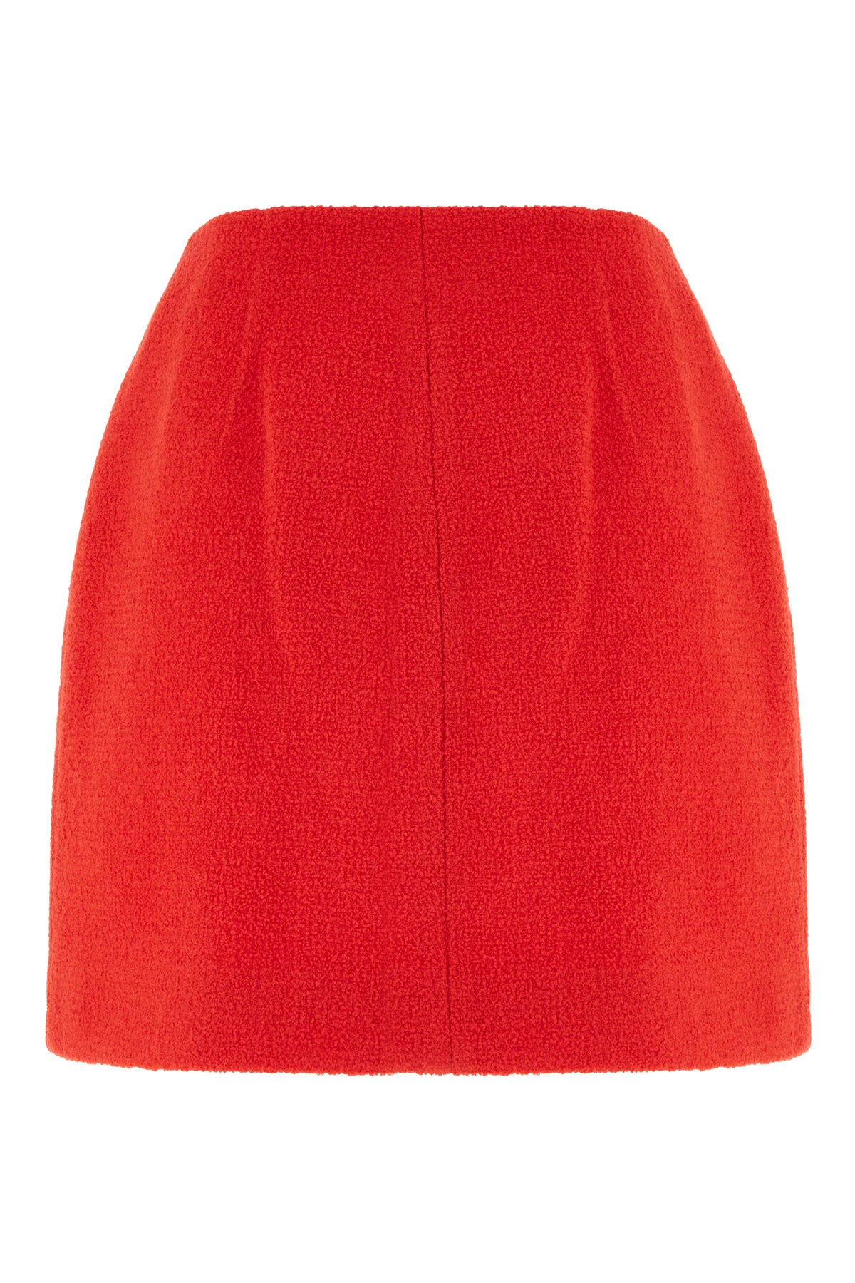 Balmain Gonna in misto lana rossa, view 2